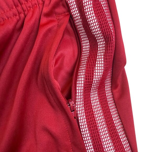 Adidas Mens Red Polyester Tapered Athletic Pants Aeroready Slim Fit Size S - New - Picture 6 of 14